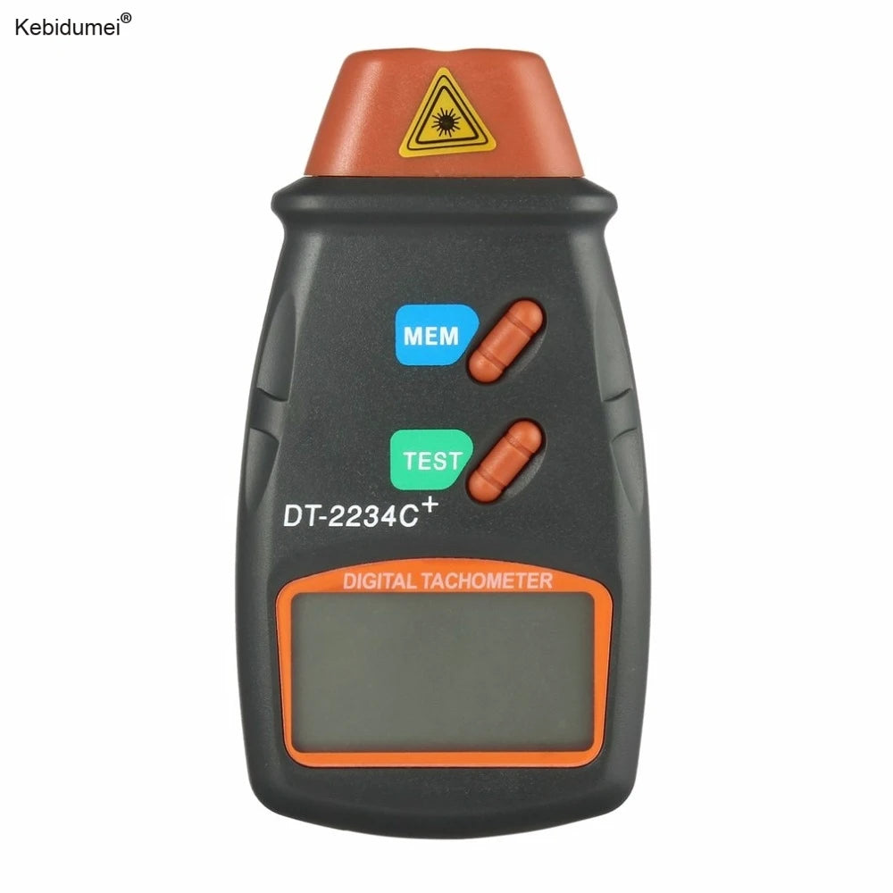 Kebidumei Digital Laser Tachometer Hour Meter | Non-Contact Motor Lathe Speed Gauge | Diagnostic Tool | Revolution Spin RPM Meter