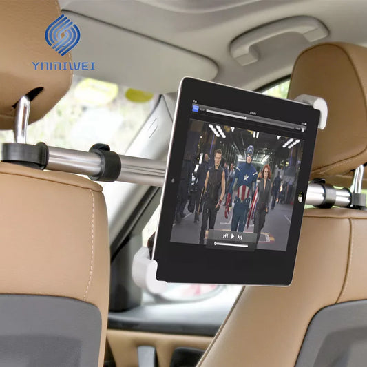 Adjustable Car Tablet Headrest Holder: Mount Stand for 7-13" Tablets - Road Trip Essential for Kids