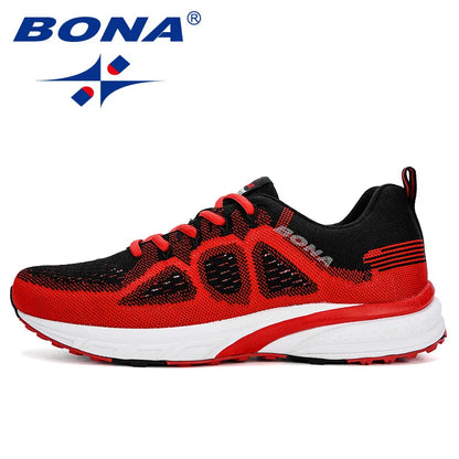 BONA Men's Sneakers – Lightweight Sport Mesh Trainers, Running Shoes, Outdoor Athletic Footwear