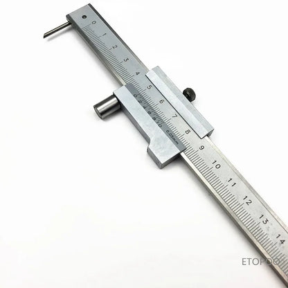 0-200mm Marking Vernier Caliper with Carbide Scriber - Parallel Marking Gauge Ruler, Measuring Instrument Tool + 1ps Needle