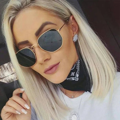 Vintage Metal Men Sunglasses: Brand Designer Sun Glasses for Women, Classic Driving Eyewear UV400 Oculos De Sol Masculino