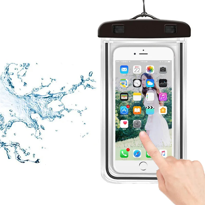 Waterproof Phone Pouch: Drift Diving Swimming Bag for Underwater Protection - Ideal for Water Sports, Beach, Pool, Skiing (6 inch)