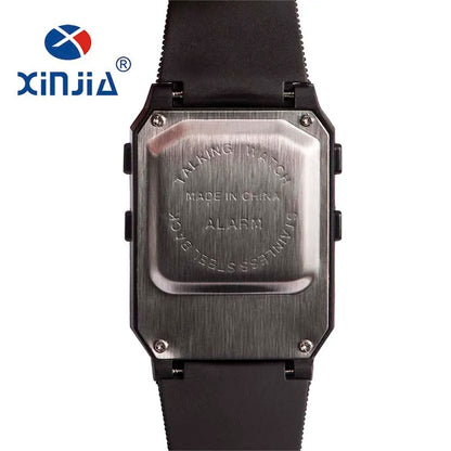 Talking Watch for the Blind and Elderly – Digital Sports Wristwatch with Spanish and Portuguese Voice for Men and Women