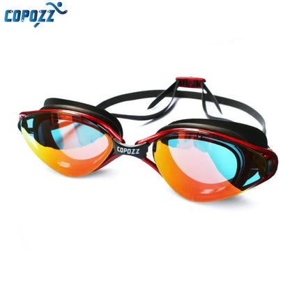 COPOZZ Professional Swimming Goggles - Anti-Fog, UV Protection, Adjustable Waterproof Swim Eyewear for Men and Women