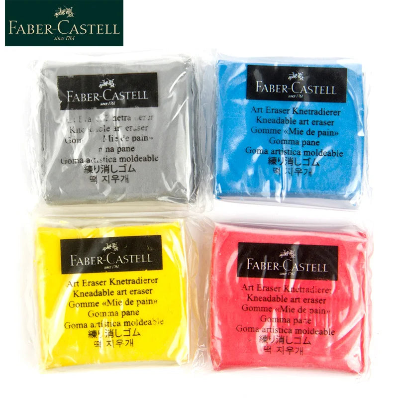 Faber-Castell Plasticity Rubber Soft Art Eraser: Highlight Wipe Kneaded Rubber - Perfect for Art, Painting, Design Sketching, and Stationery