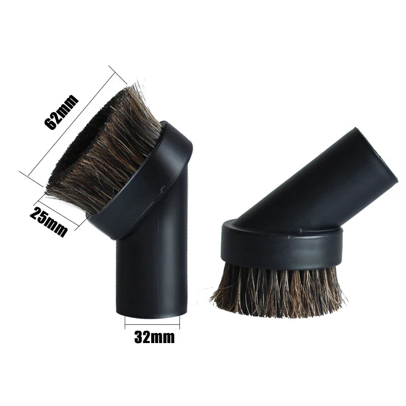 Universal Vacuum Cleaner Brush Nozzle | 32 & 35mm Brush Head Cleaning Tool | Long, Flexible, Flat Slim Suction Nozzle Head for Bed and More