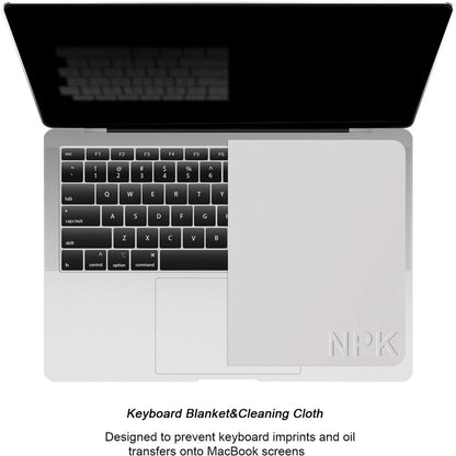 Microfiber Notebook Palm Keyboard Cover: Dustproof Protective Film & Screen Cleaning Cloth for MacBook Pro 13/15/16 Inch