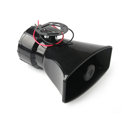 12V Wireless Electronic Siren Speaker - 130dB Loud Car Warning Alarm, Police and Fire Siren Horn for Vehicles