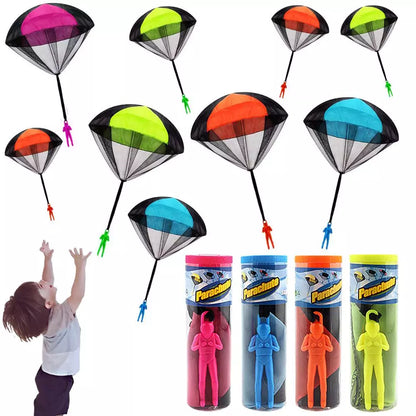 Mini Soldier Camouflage Parachute: Hand Throwing Outdoor Toy for Kids - Educational Flying Sport Game