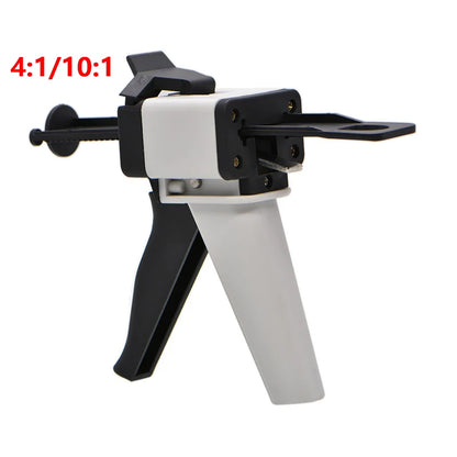 Dental Impression Mixing Dispensing Gun | Universal 1:1/1:2 Silicon Rubber Dispenser Gun | 10:1 Dentist Tools