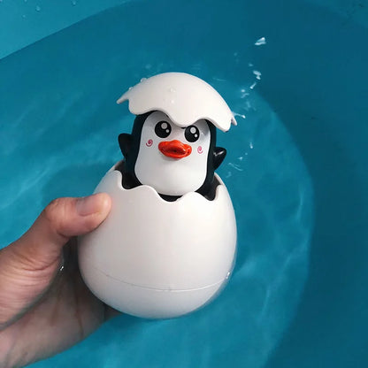 Baby Bathing Toy - Cute Duck Penguin Egg Water Spray Sprinkler for Kids | Fun Bathroom Shower & Swimming Water Toy Gift