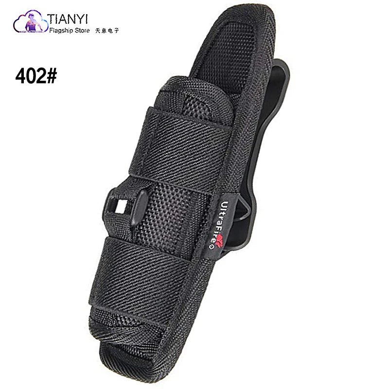 Nylon Sleeve with 360° Rotatable Waist Clip: Flashlight Cover and Belt Clip - UltraFire Flashlight Accessories