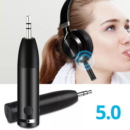 Wireless Bluetooth-compatible 5.0 Receiver - 3.5MM Jack Aux Handsfree Stereo Audio Adapter for Car, Headphone, Speaker