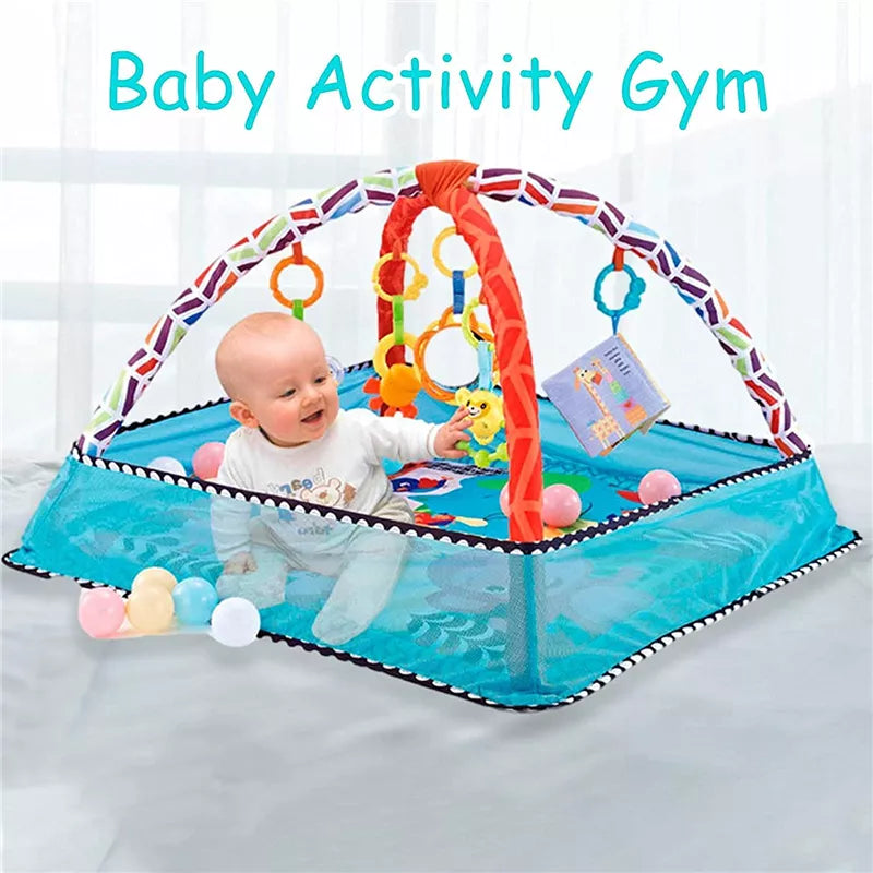 Multifunctional Baby Fitness Frame: Crawling Game Blanket and Educational Mat - Fence Crawling Rug for Infant Enlightenment and Toys