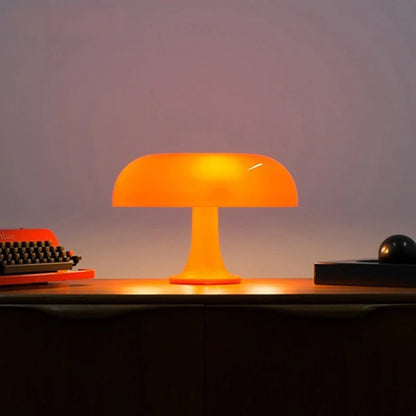 Italian Designer LED Mushroom Table Lamp - Modern Minimalist Desk Light for Hotel Bedroom, Bedside, Living Room Decoration Lighting