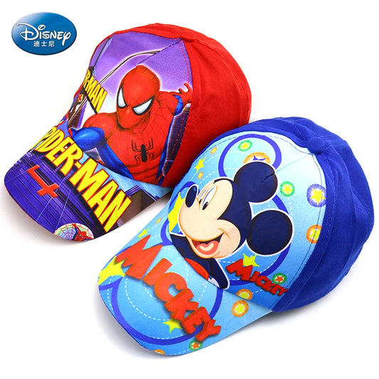 Disney Spiderman and Mickey Mouse Kids Baseball Caps - Hip Hop Sun Hat for Boys and Girls, Fashion Toddler Baby Outdoor Hat