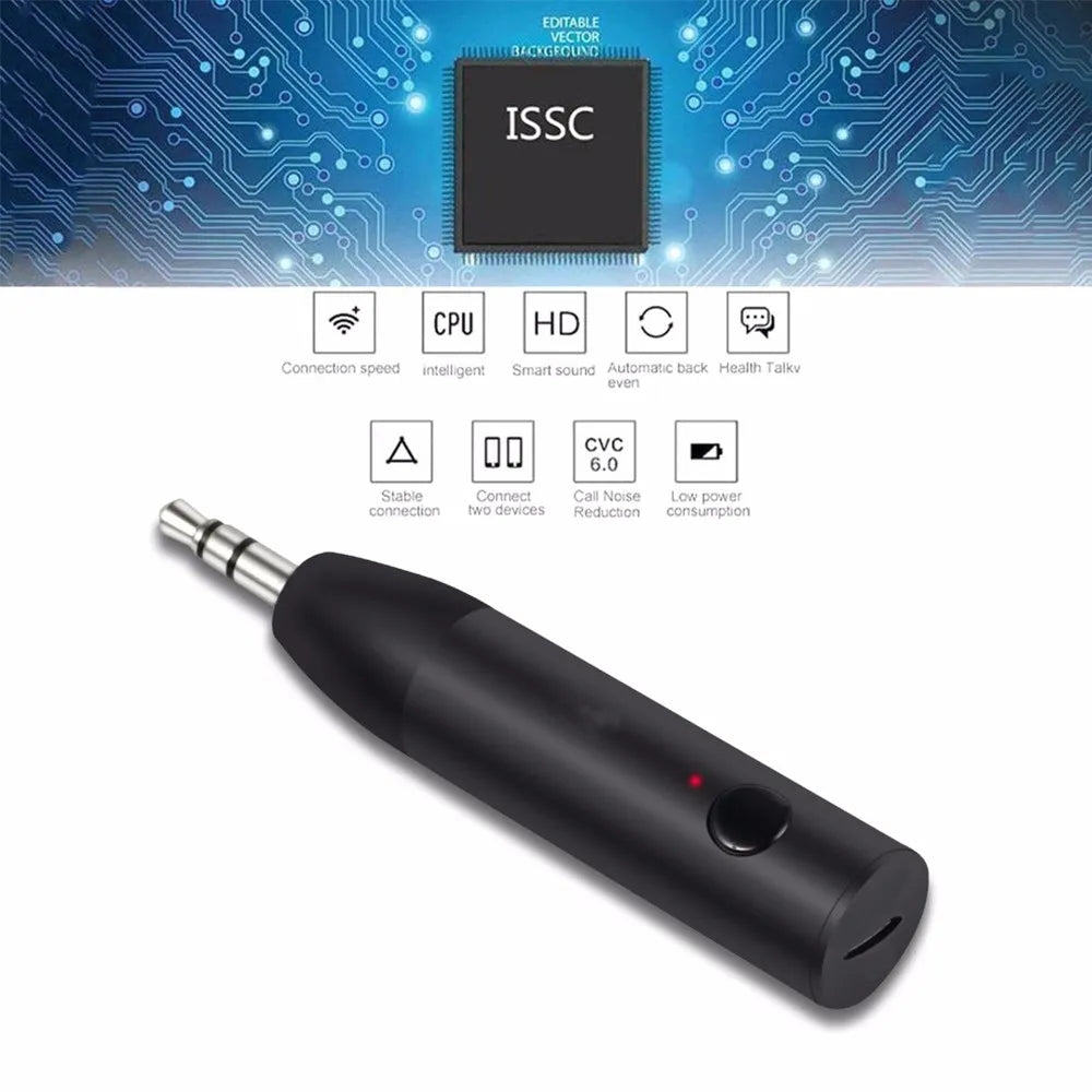 Wireless Bluetooth-compatible 5.0 Receiver - 3.5MM Jack Aux Handsfree Stereo Audio Adapter for Car, Headphone, Speaker