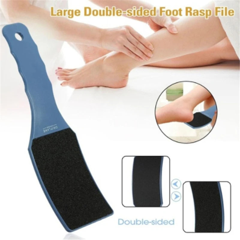 Double-Sided Pedicure Foot File - Large Coarse Sandpaper Rasp for Callus Removal and Hard Skin Grinding