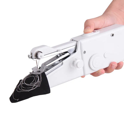 Portable Mini Sewing Machine - Cordless Hand-Held Needlework Tool for Clothes and Handwork - Handy Sewing Machine Accessories