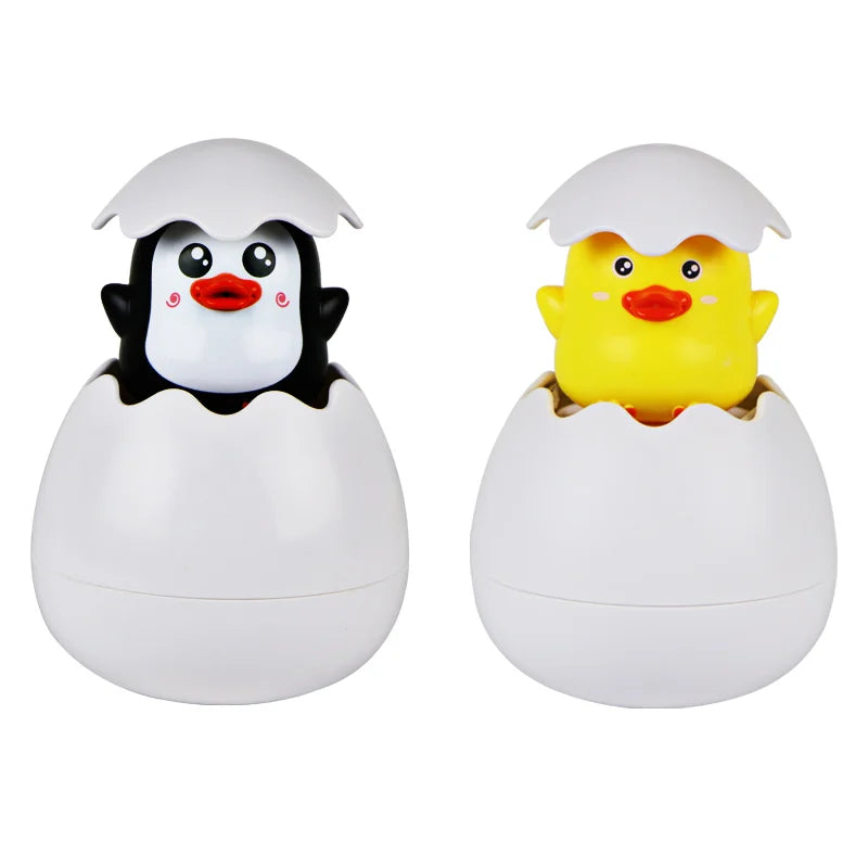 Baby Bathing Toy - Cute Duck Penguin Egg Water Spray Sprinkler for Kids | Fun Bathroom Shower & Swimming Water Toy Gift