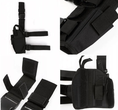 Universal Tactical Tornado Drop Leg Thigh Holster - Left/Right Hand Gun Holster for Hunting, Military, Airsoft, Glock Handgun Holder Bag