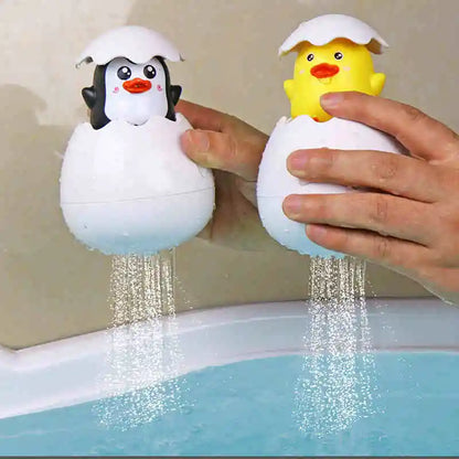 Baby Bathing Toy - Cute Duck Penguin Egg Water Spray Sprinkler for Kids | Fun Bathroom Shower & Swimming Water Toy Gift