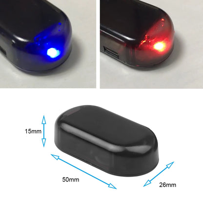 Solar Power Car Security Alarm – LED Anti-Theft Warning Light, Flashing Blinking Fake Car Lamp