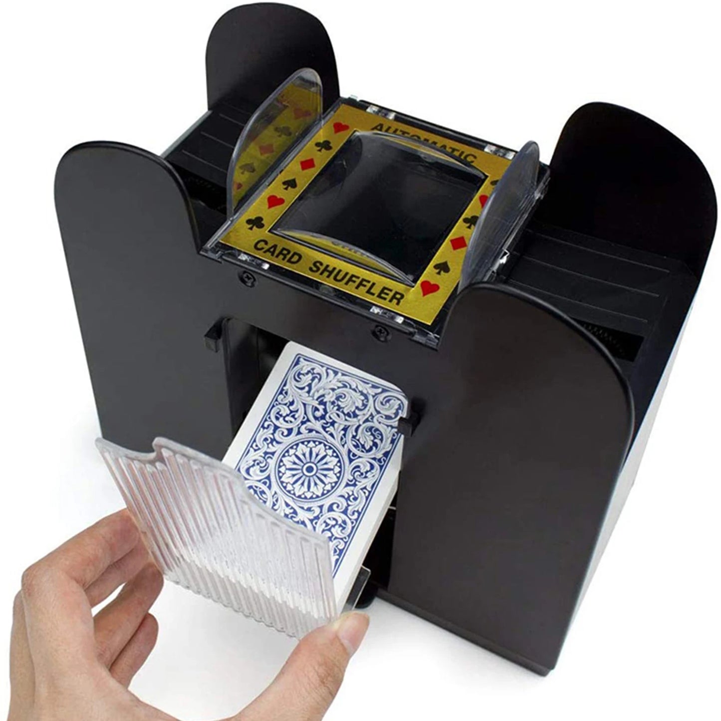 Shuffle Up the Fun: Battery-Operated Automatic Playing Card Shuffler for Games, Poker, and Festive Gatherings!