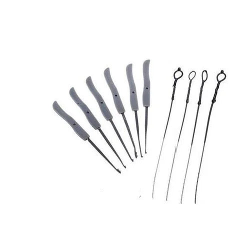 Stainless Steel Double Row Lock Pick Set - Locksmith Tension Removal Hooks, Lock Picks Tools for Lockpicking