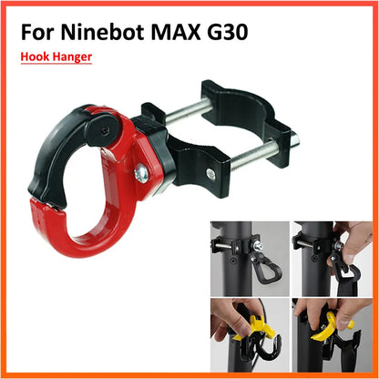 Aluminium Alloy Hanging Bag Hook: Claw Hanger Gadget for NINEBOT MAX G30 Electric Scooter - E-bike Accessories