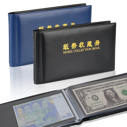 30 Page Money Collection Album with Protective Loose Leaf Sheets - Creative Banknote Storage for Collectors