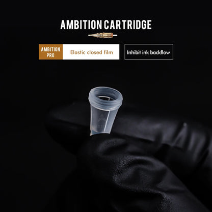 Ambition Premium Revolution Tattoo Cartridge Set - Mixed Needles Including Round Liner, Shader, Curved Magnum in Sizes 1RL, 3RL, 5RL, 7RL, 9RL, 7RM, 9RM, 13RM