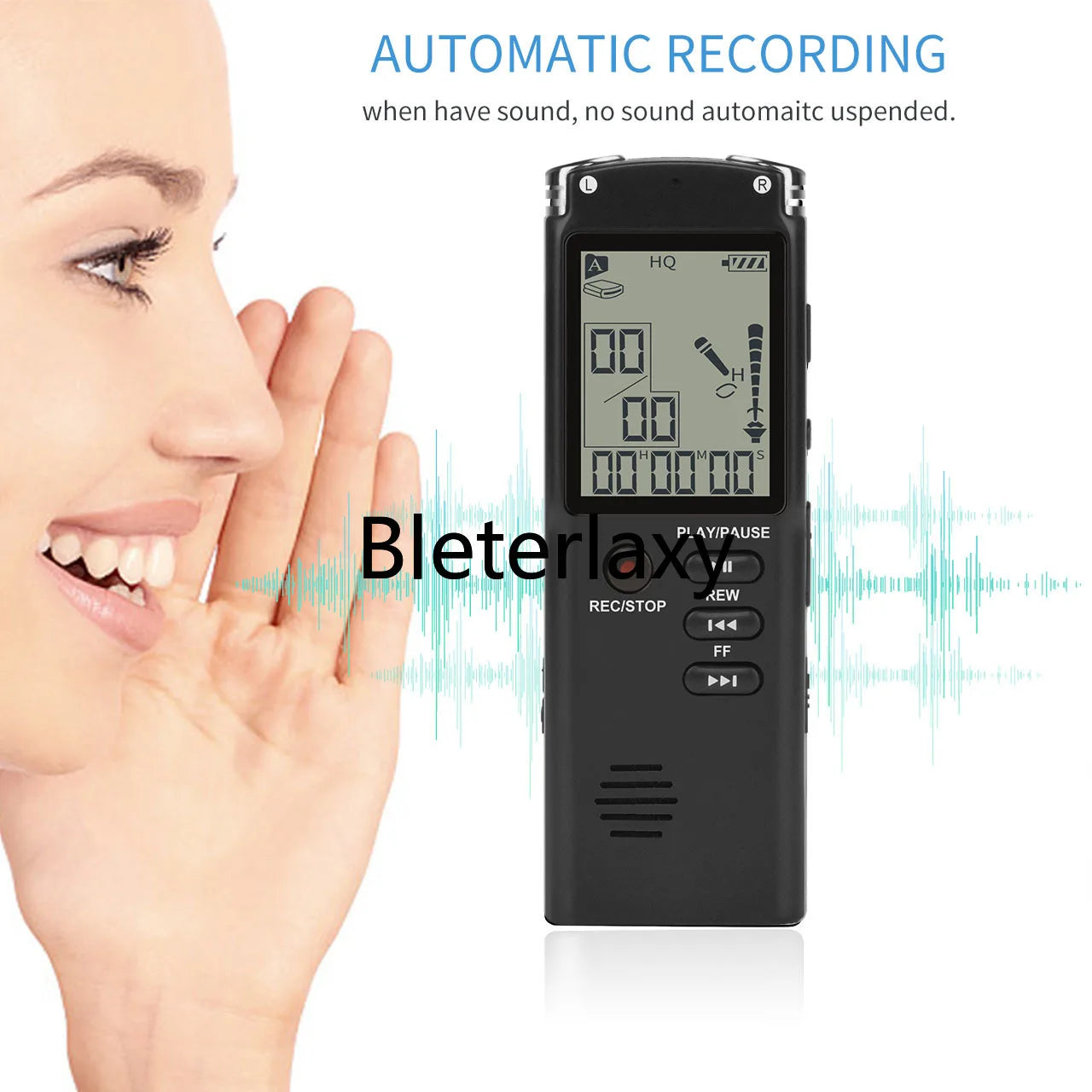 Mini Spy Digital Voice Recorder - Professional USB Dictaphone for Audio Recording, WAV/MP3 Player - 8GB, 16GB, 32GB Options