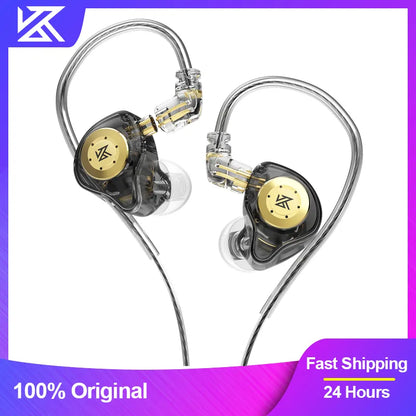 KZ EDX Pro Earphones – Dynamic In-Ear Monitor HiFi Wired Headphones, Bass Stereo, Noise Cancelling Earplugs for Gaming and Music