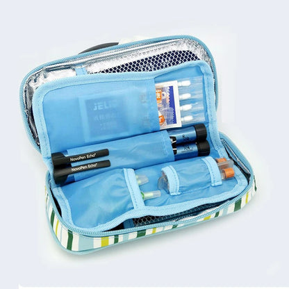 Insulin Cooler Bag MegaWalke - Portable Diabetic Insulated Travel Case - Aluminum Foil Ice Bag for Temperature Control