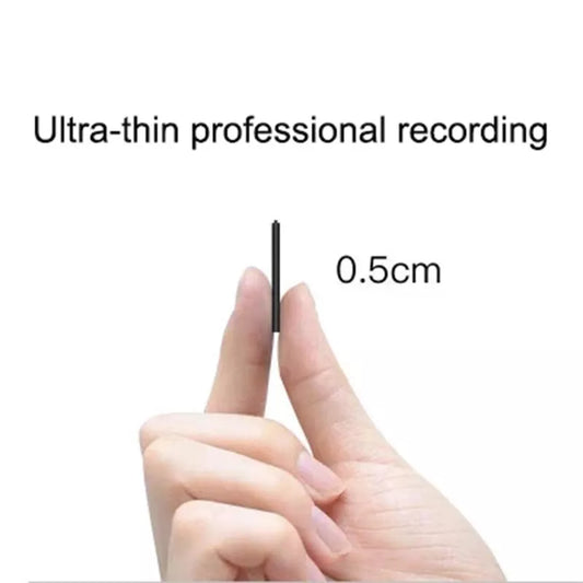 Ultra-Thin Mini Voice Recorder - 4-32GB Digital Sound Activated Dictaphone with Noise Reduction - 8GB MP3 Player Included