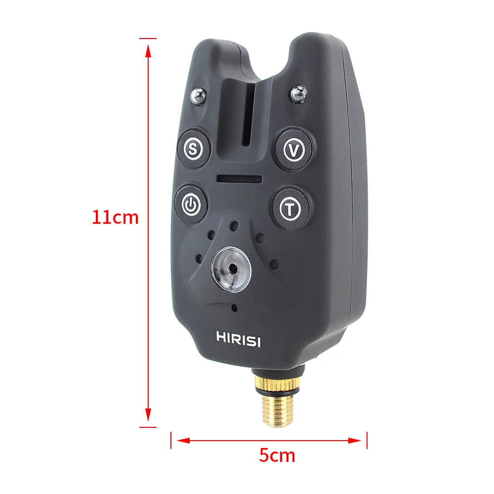 Carp Fishing Bite Alarm B1101: Volume Tone Control with LED Indicator - Sensitivity Adjustable