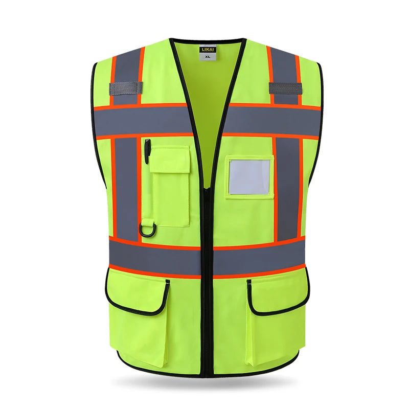 High Visibility Reflective Vest - Safety Clothing for Working, Motorcycle, Cycling, Sports - Outdoor Reflective Jacket for Enhanced Safety