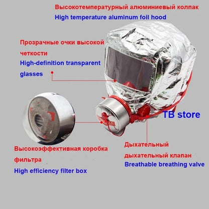 Fire Emergency Escape Safety Mask – 30-Minute Protective Anti-Smoking Respirator, Dust and Carbon Mask for Home and Work