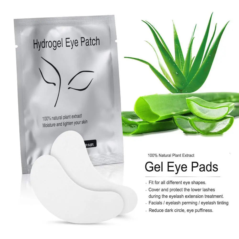 50/100 Pairs Disposable Eyelash Extension Eye Pads: Lint-Free Under Lash Tips - Essential Makeup Wraps for Professional Extensions