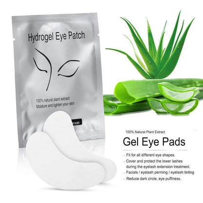 50/100 Pairs Disposable Eyelash Extension Eye Pads: Lint-Free Under Lash Tips - Essential Makeup Wraps for Professional Extensions