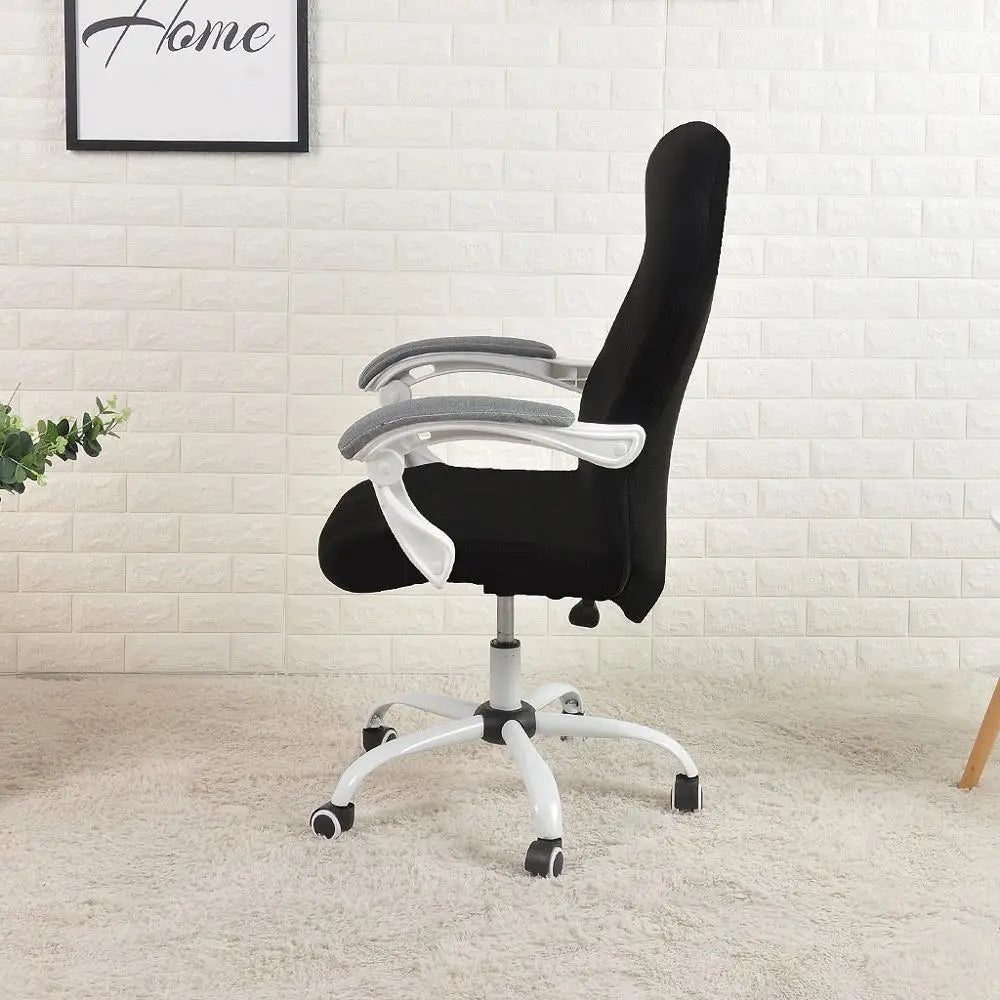 Water-Resistant Jacquard Office Chair Cover | Elastic Armchair Protector for Home | 1-Piece Design