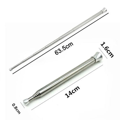 Telescopic Fire Blow Pipe: Stainless Steel Camping Fire Tube Blower - Campfire Tool for Outdoor Picnic, BBQ, Fireplace