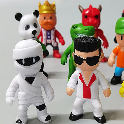 Stumble Guys Action Figure Set - 8-24pcs, Kawaii Anime PVC Game Models, Multiplayer Collection, Kid's Birthday Gift