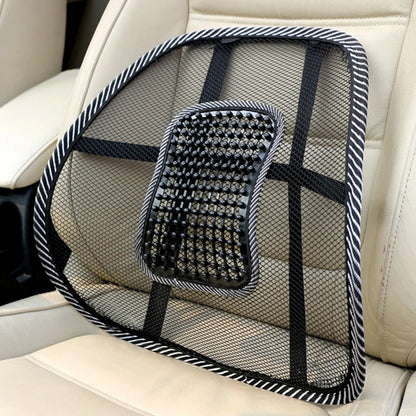 Mesh Lumbar Back Brace for Car Seats - Massage Cushion Pad for Home and Office Chair Support