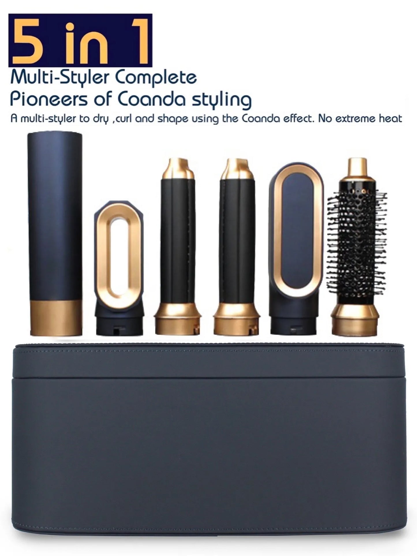 5-in-1 New Hair Dryer Multi Styler | Curling Iron, Hair Straightener, and Hair Brush | Hairdryer for Versatile Hair Styling