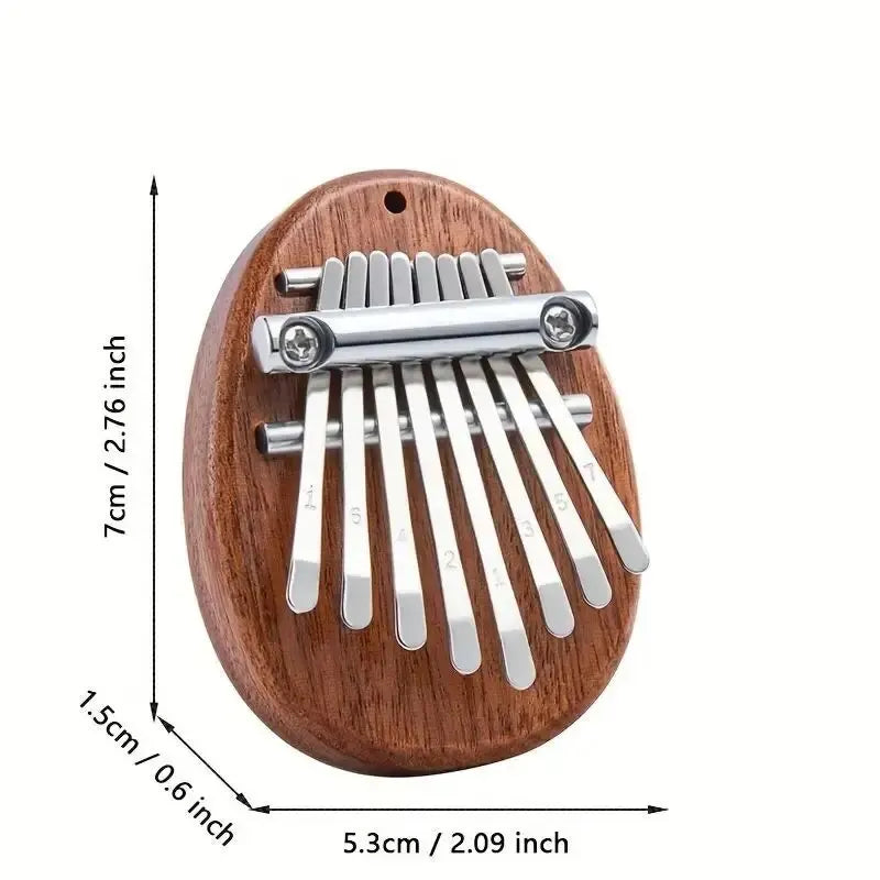 8-Key Mini Wooden Kalimba – High-Quality Thumb Piano and Marimba | Exquisite Musical Accessory and  Pendant Gift