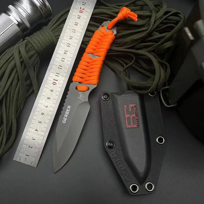 2024 New Multi-Purpose Outdoor Knife – EDC Pocket Knife with Scabbard, Fixed Blade for Camping, Survival and BBQ