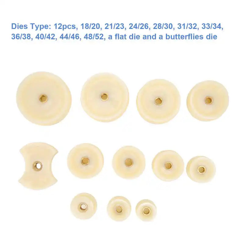 12pcs Watch Back Press Tool Set: Nylon Fitting Dies for Preventing Slips - Essential Watch Repair Kit for Watchmakers