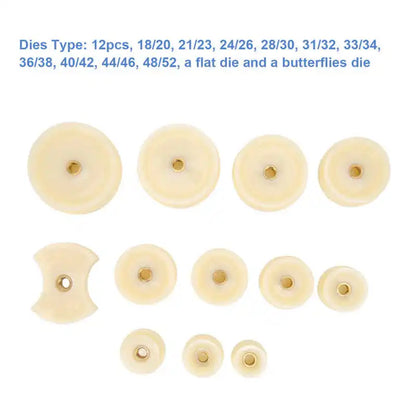 12pcs Watch Back Press Tool Set: Nylon Fitting Dies for Preventing Slips - Essential Watch Repair Kit for Watchmakers